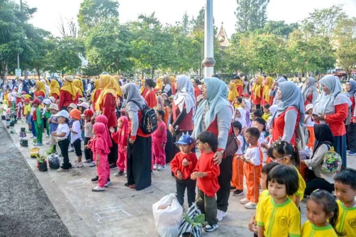 Bunda PAUD Salatiga Pimpin HAN 2026, Cetak ‘Little Eco Heroes’