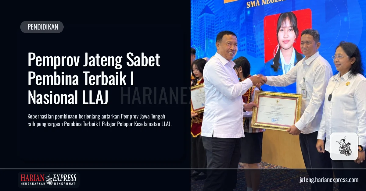 Pemprov Jateng Sabet Pembina Terbaik I Nasional LLAJ