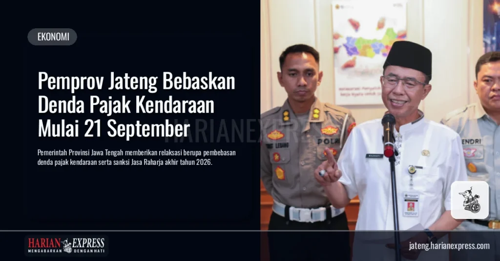 Pemprov Jateng Bebaskan Denda Pajak Kendaraan Mulai 21 September